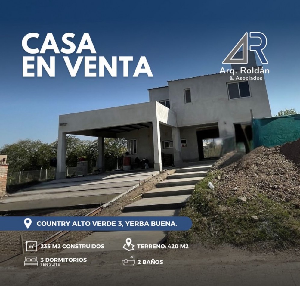 CASA EN VENTA - COUNTRY ALTO VERDE 3 